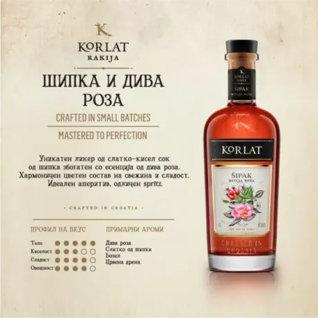 Korlat Sipka i Diva Roza 20% 0.7 lit